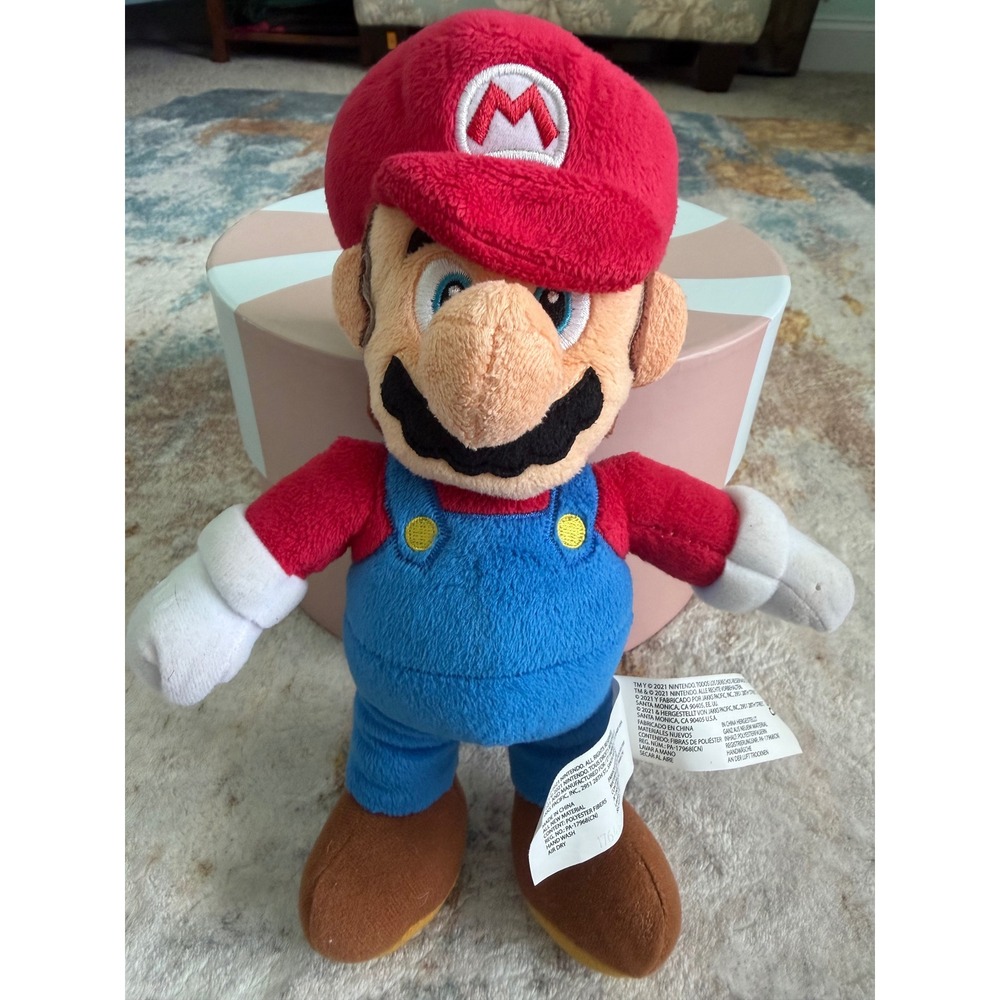 Nintendo Super Mario Plush 9 Inch Stuffed Toy Jakks Pacific 2021 Red Blue